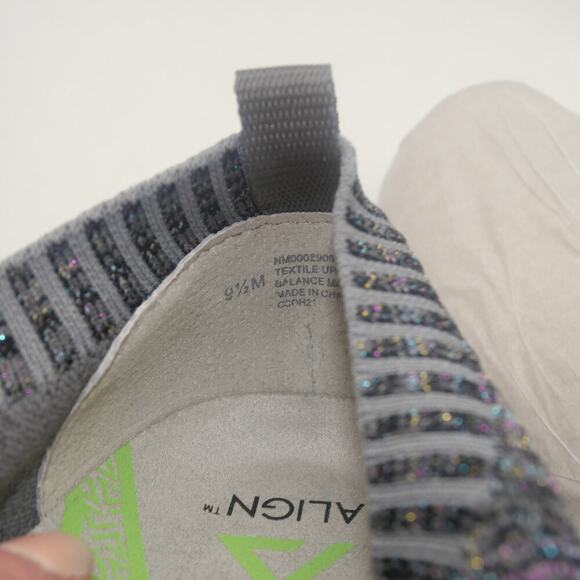 NEW Nurse Mates Align Torri Gray Shimmer Women's Sneakers Shoes Size 9.5 - Picture 11 of 13